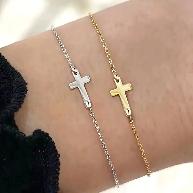 Proverbs Cross Bracelet