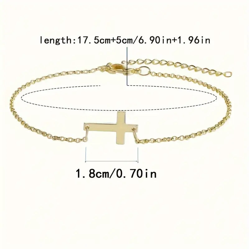 Proverbs Cross Bracelet