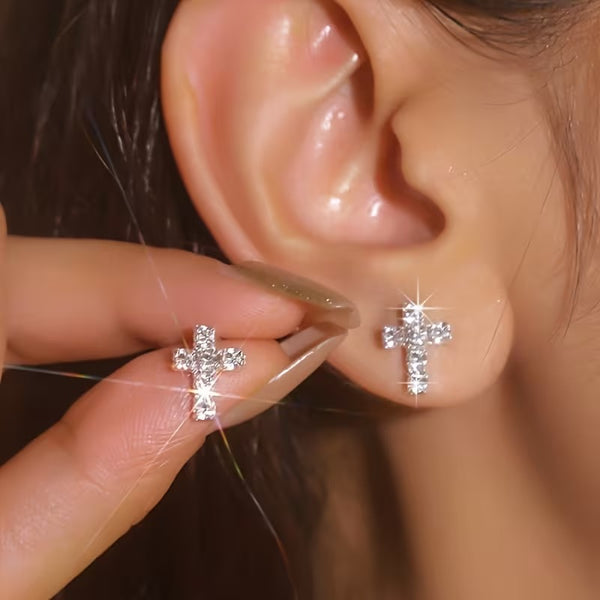 Ice Cross Earrings
